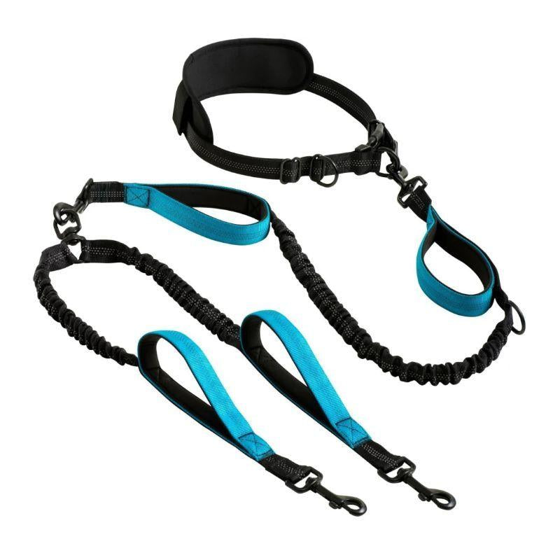2025 Two Dogs One Leash Enhanced Edition - Dual (2) Dog Retractable Leash, Auto-Untangles, Supports up to 30Lb Dogs,10Ft Retractable Leash,Two Dogs One Leash Collar Tangle Free Leash Dog Accessories Dog Accessories Durable Bungee Harnesses