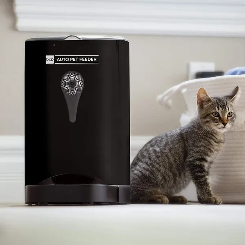 Best Choice Products Smart Automatic Pet Feeder with HD Camera, Wi-Fi Enabled Smartphone App, Portion Control, 4.5L Food Capacity, 2-Way Audio Voice Recorder Microphone, for Cats and Dogs