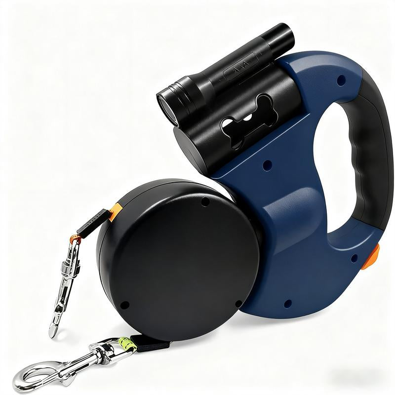 2025 Two Dogs One Leash Enhanced Edition - Dual (2) Dog Retractable Leash, Auto-Untangles, Supports up to 30Lb Dogs,10Ft Retractable Leash,Two Dogs One Leash Collar Tangle Free Leash Dog Accessories Dog Accessories Durable Bungee Harnesses